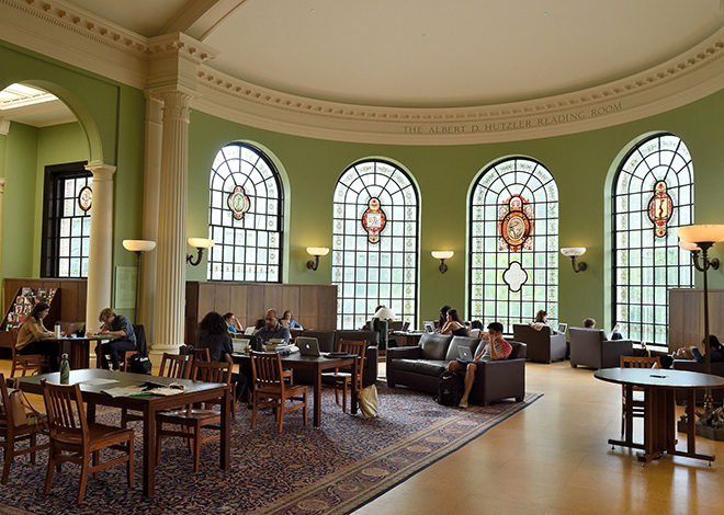 Albert D Hutzler Reading Room Sheridan Libraries