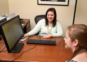 Librarian providing research consultation