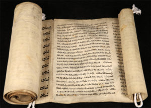 A scroll from special collections