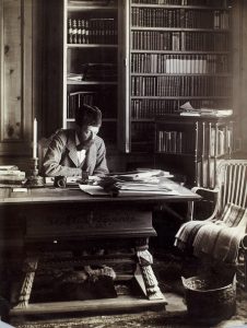 Symonds in his library small