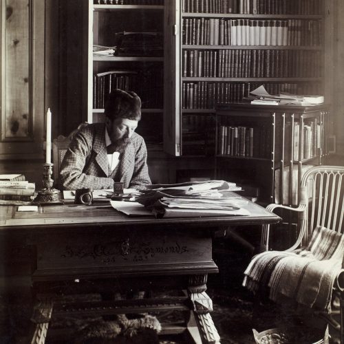 Symonds in his library small