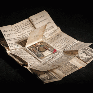 Book amulet unfolded view