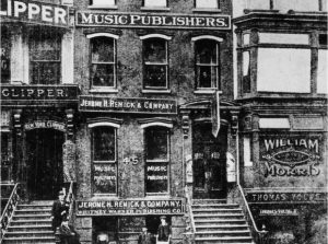 historical photo of Tin Pan Alley row houses
