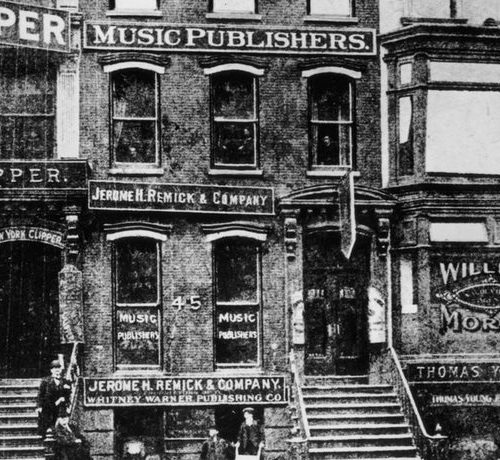 historical photo of Tin Pan Alley row houses