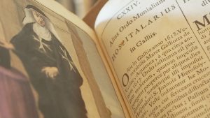 interior of an old book