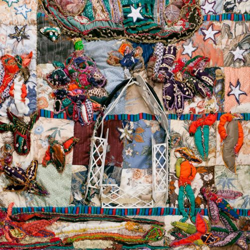 Detail of Elizabeth Talford Scott. Grandfather's Cabin / Noah's Ark.1993-1996. Delaware Art Museum, Gift of the Alberta du Pont Bonsal Foundation, 2000. © Estate of Elizabeth Talford Scott at Goya Contemporary Gallery |TALP+