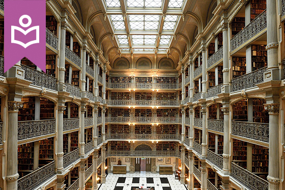Peabody Library has study space