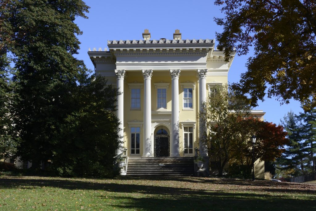 exterior of evergreen house