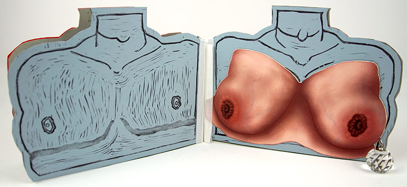 Pages from a uniquely shaped book