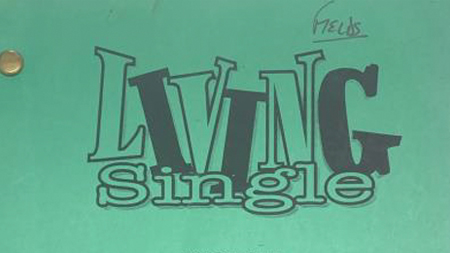 The cover of a screenplay for an episode of Living Single