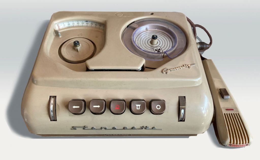 vintage dictation machine