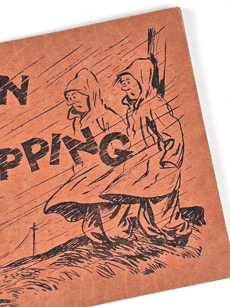The orange cover of a book of cartoons