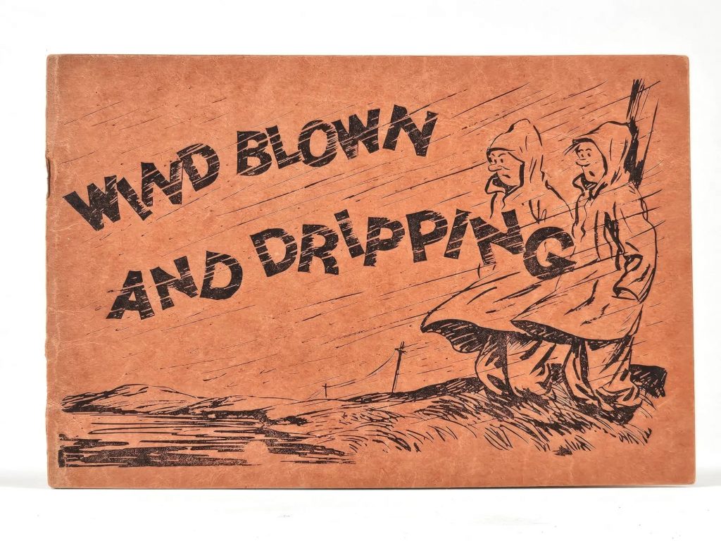 The orange cover of a book of cartoons