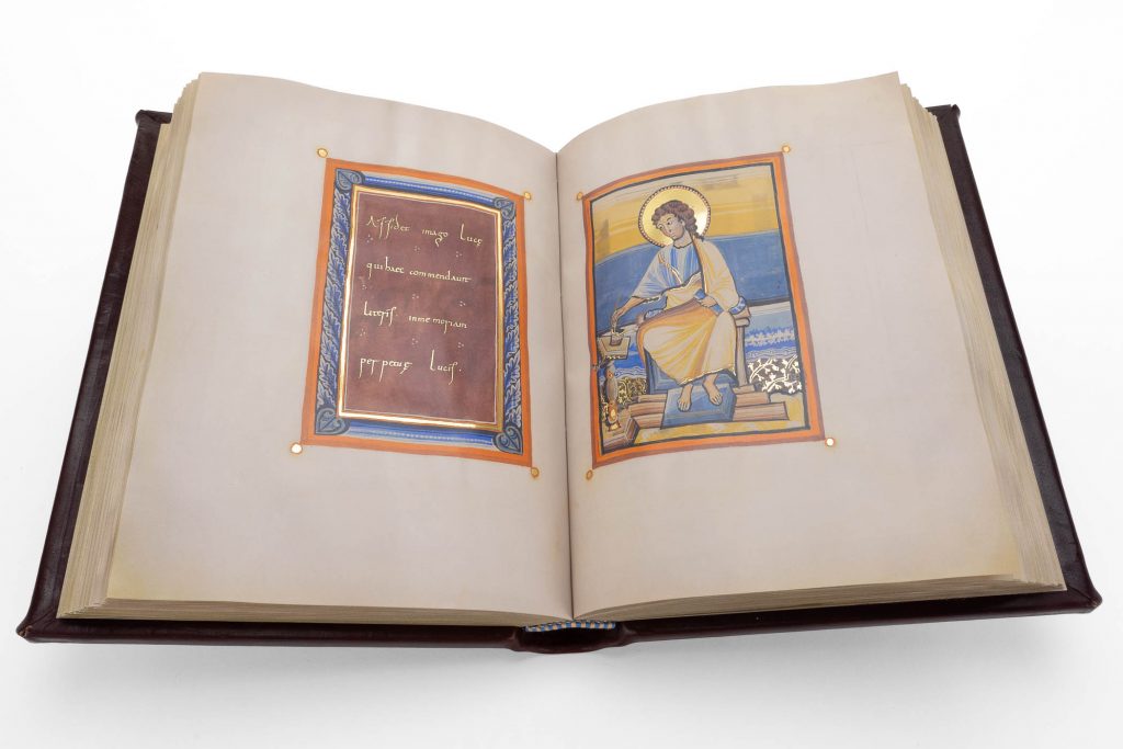 Pages from a colorful codex.