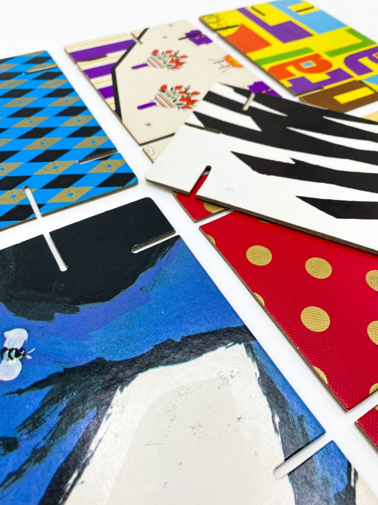 Colorful board game.