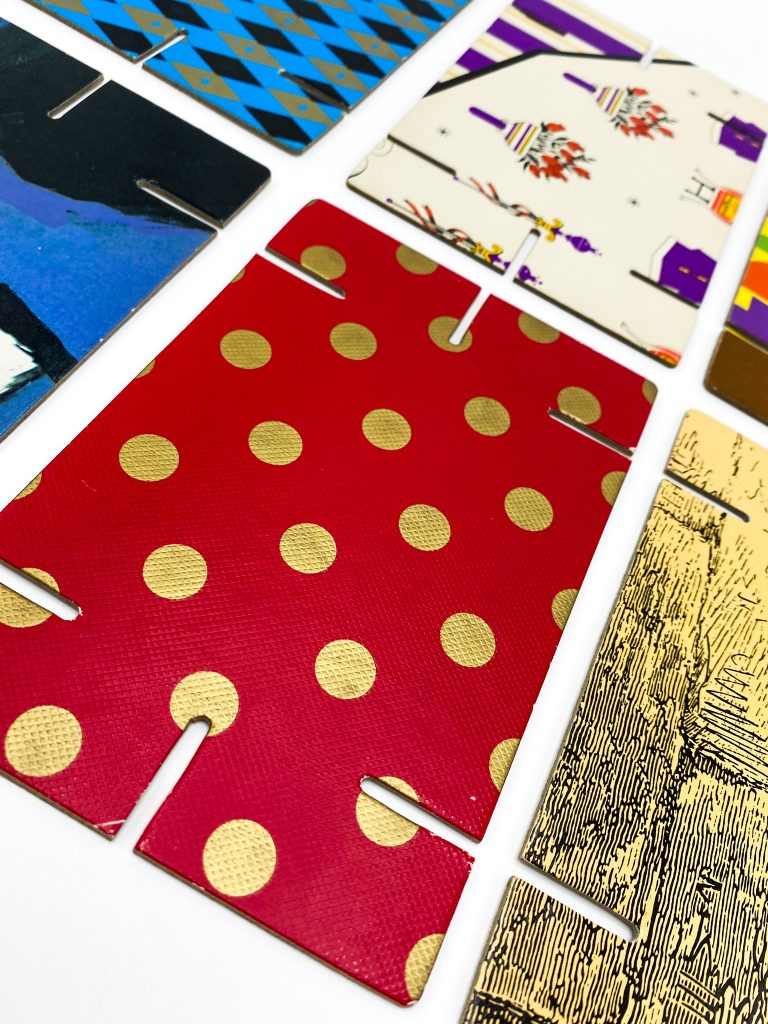 Colorful board game.