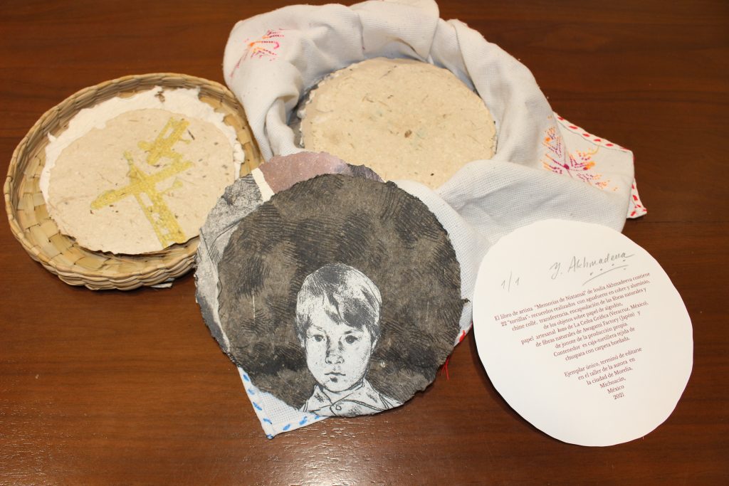 Creative book in a tortilla warmer.