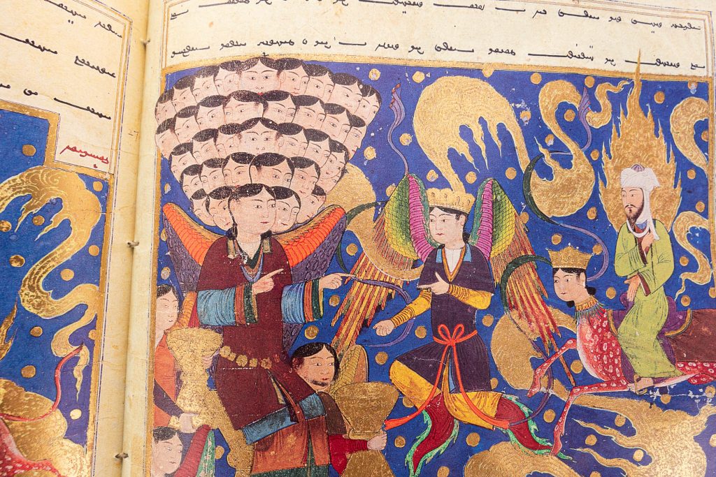 Colorful manuscript.